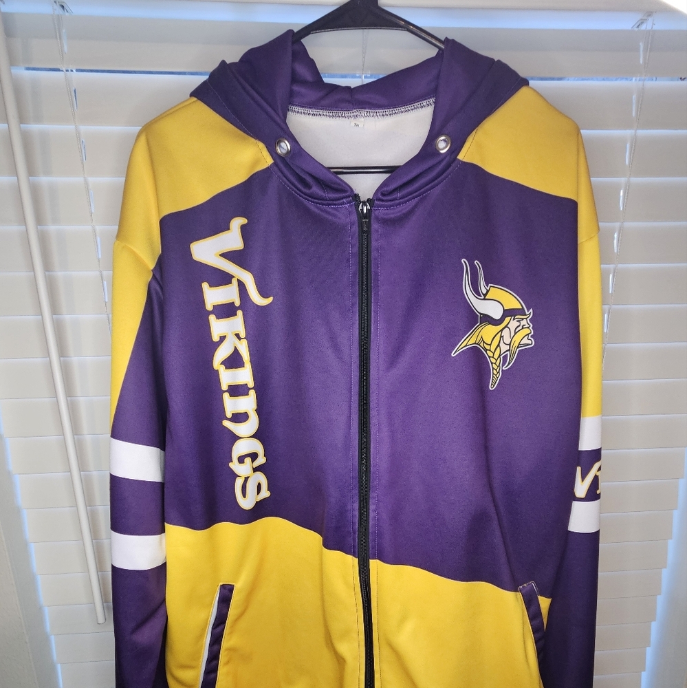 Purple and Yellow Vikings Jacket